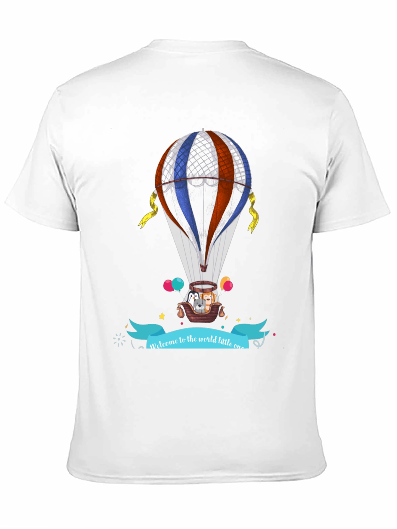 Hot Air Balloon Animal Graphic Tee