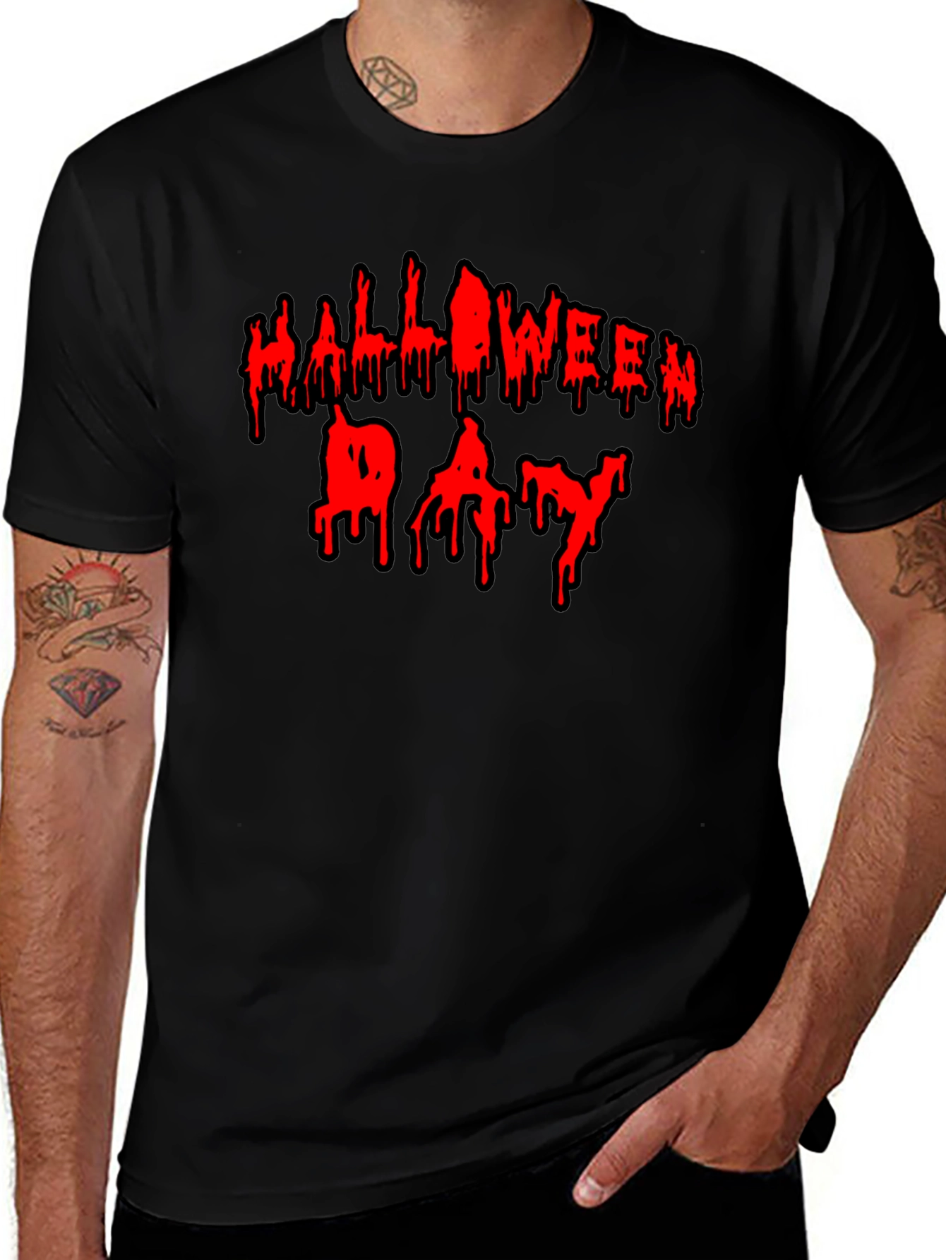 Halloween Day Drip Graphic Tee