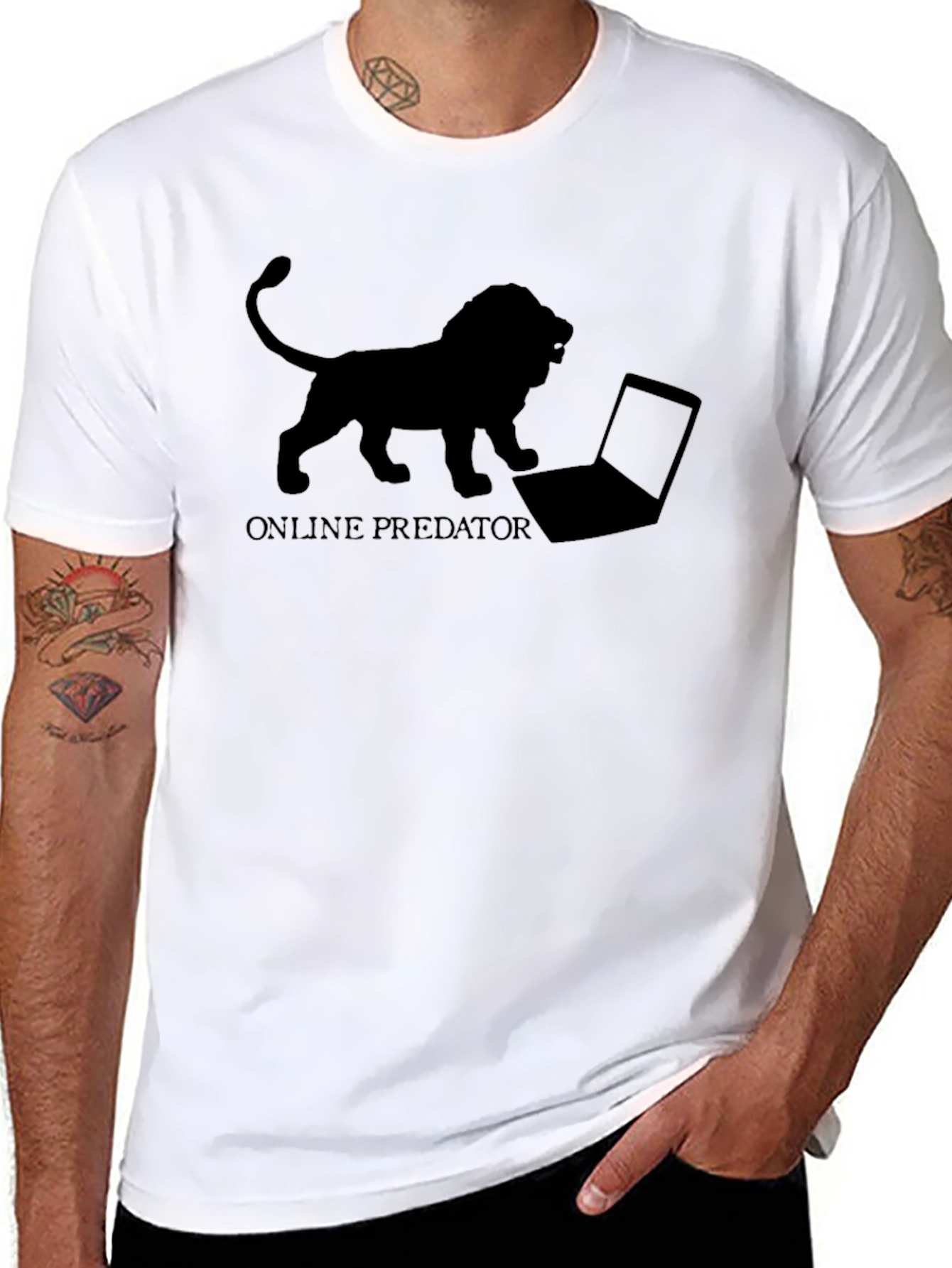 Online Predator Graphic Tee - Black