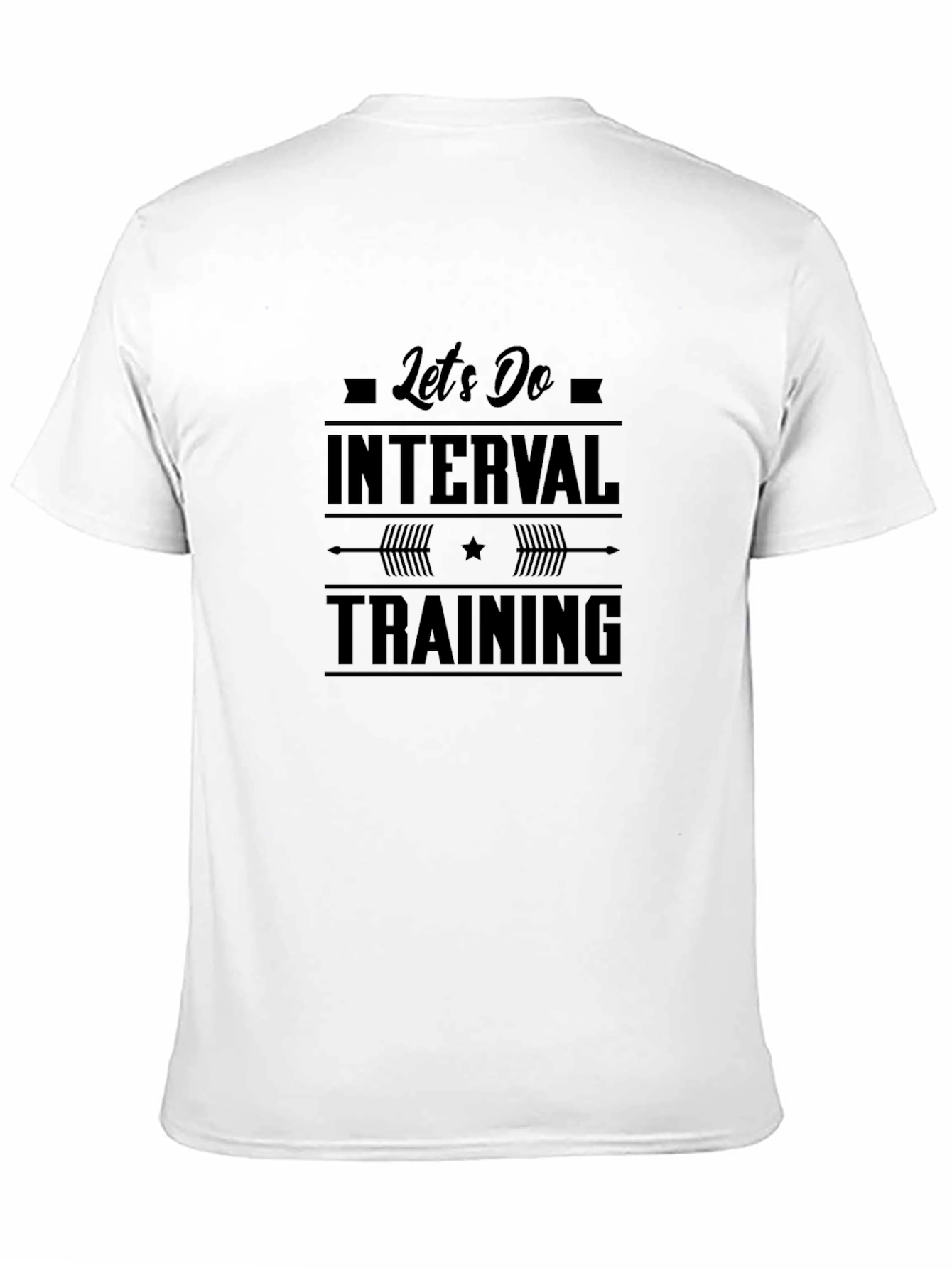 Interval Training Black Graphic Tee