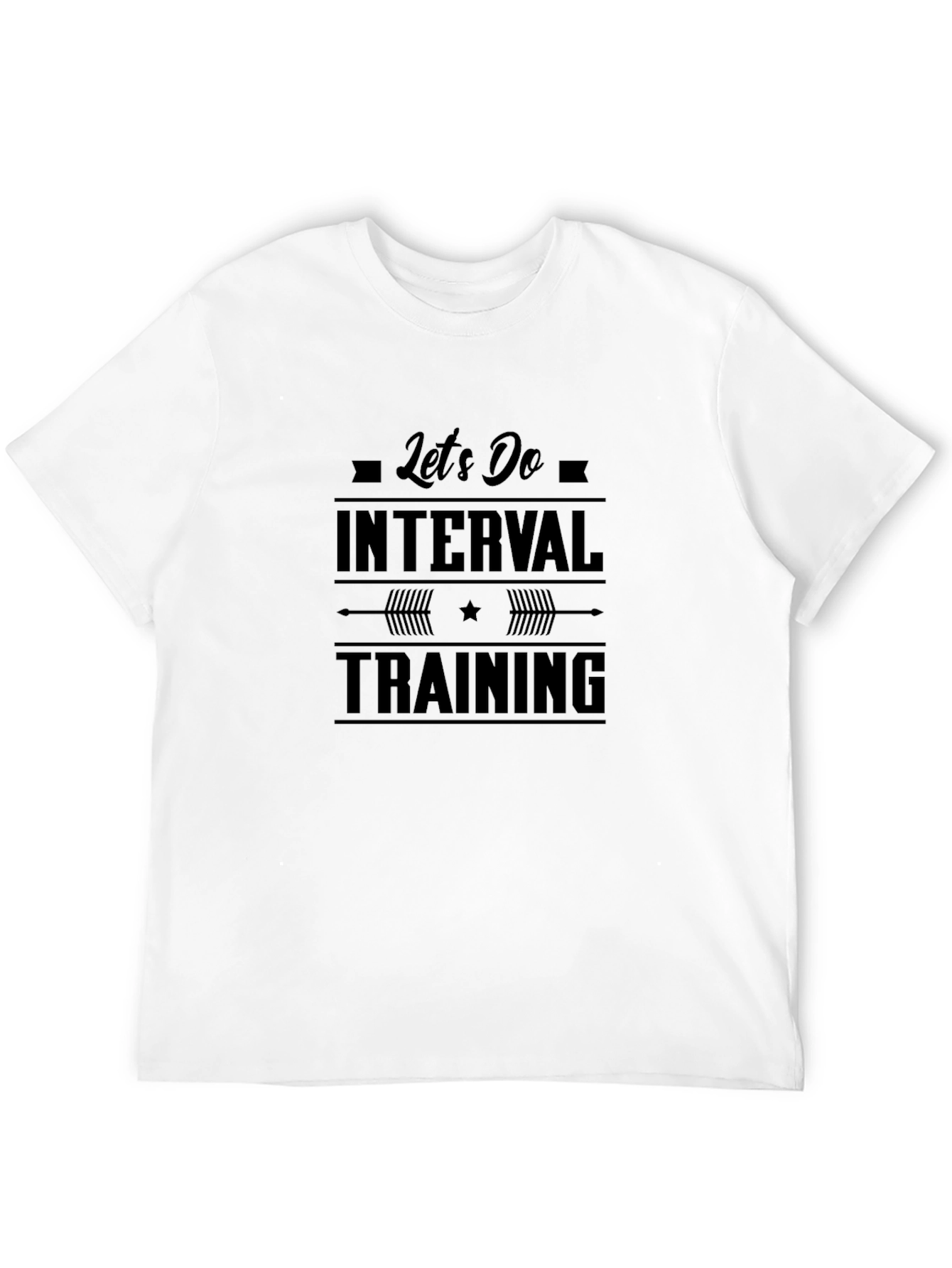 Interval Training Black Graphic Tee