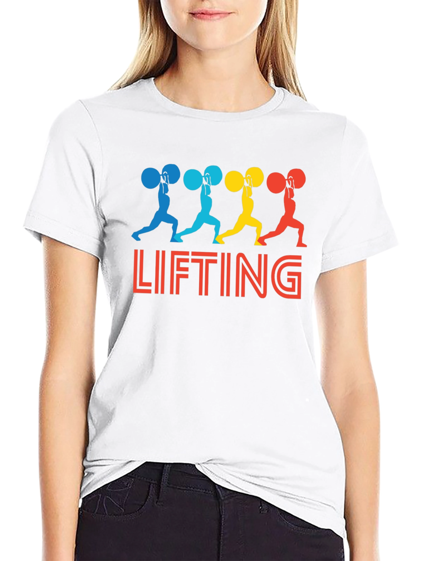 Lifting Silhouette Graphic T-Shirt