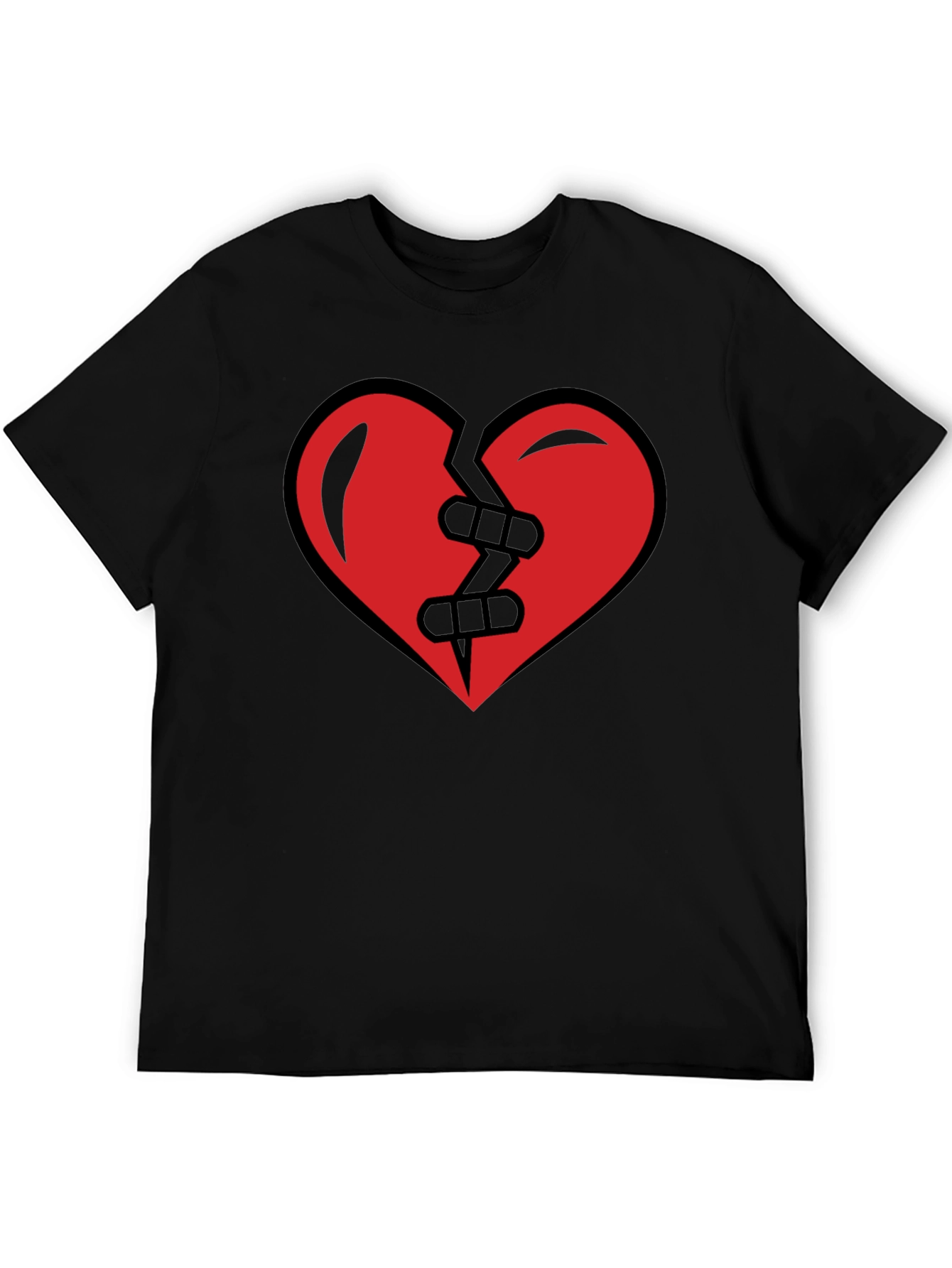 Mended Broken Heart T-Shirt - Black