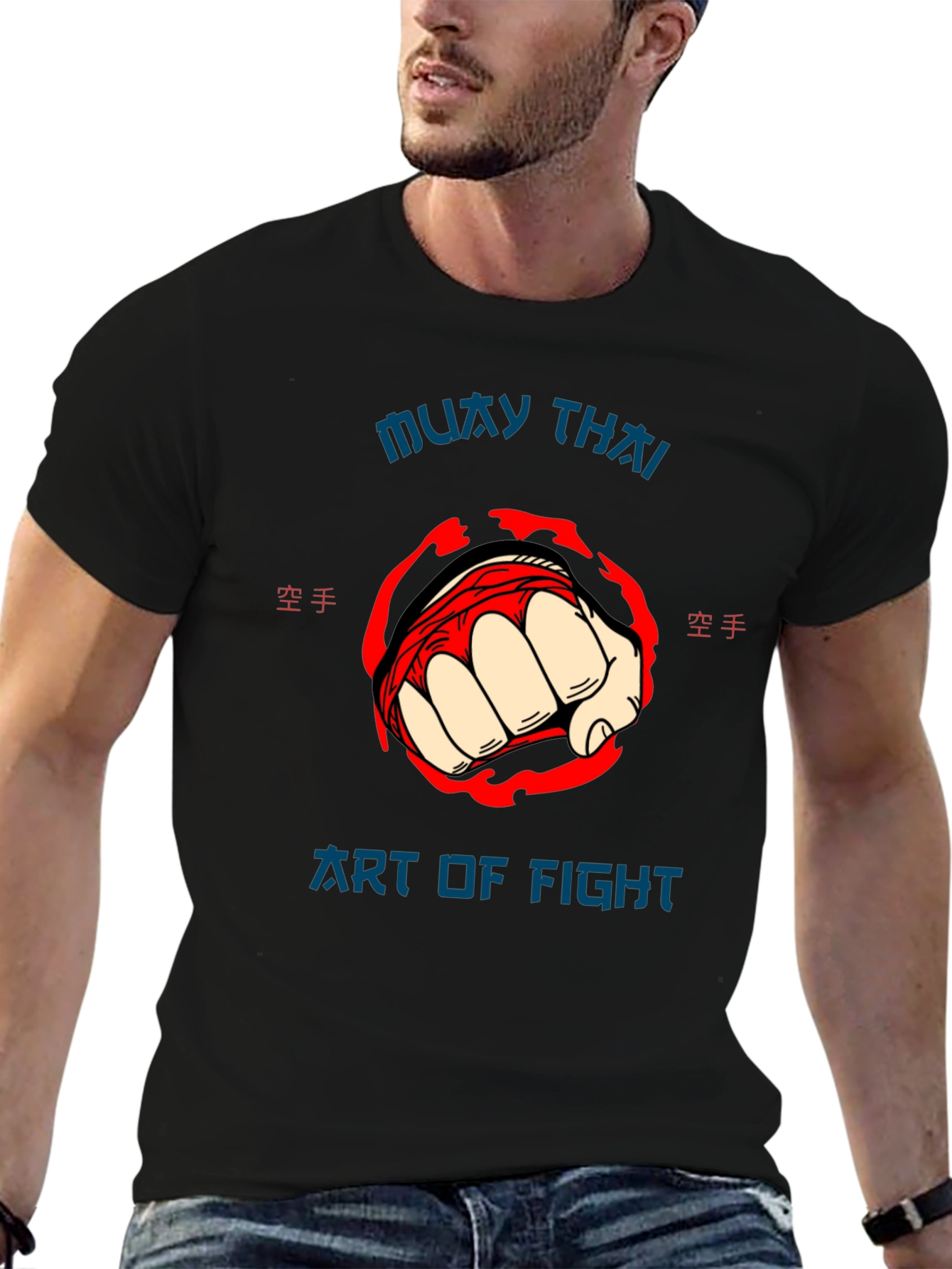 Muay Thai Art of Fight Graphic T-Shirt