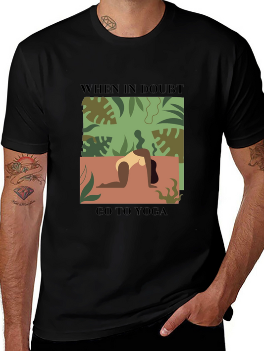 Yoga T-Shirt - When In Doubt Go To Yoga Tee