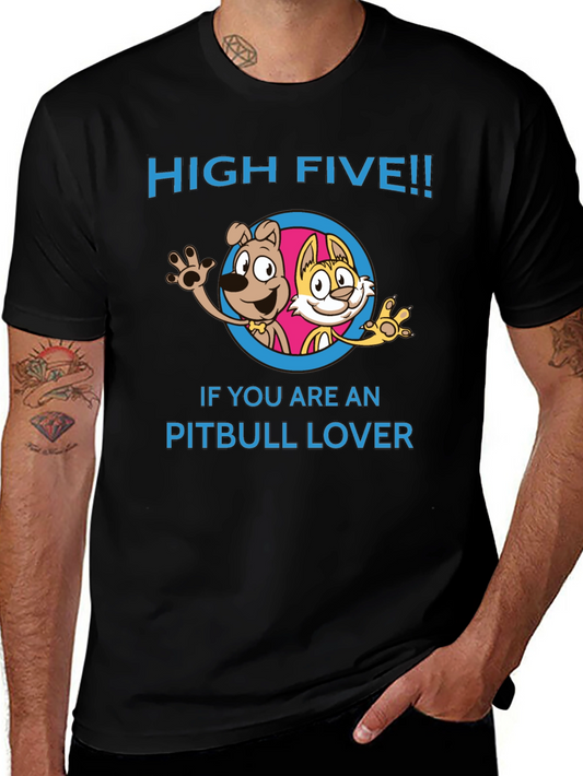 High Five Pitbull Lover T-Shirt