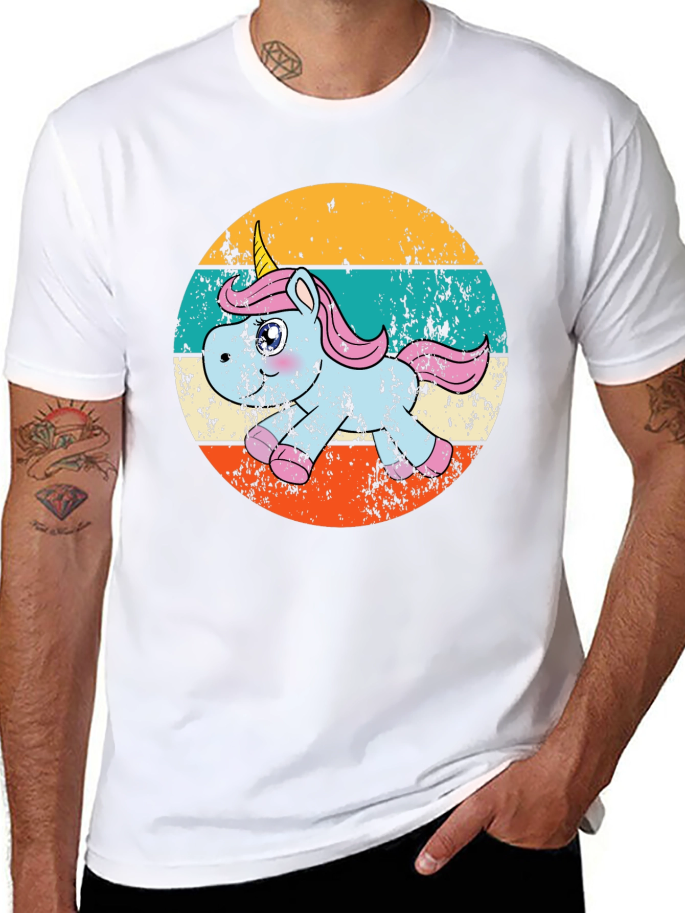 Retro Unicorn Graphic T-Shirt