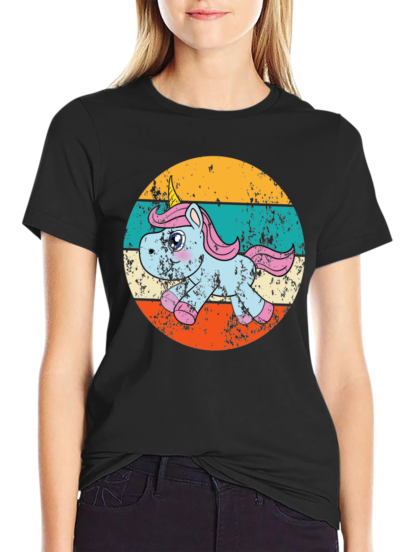 Retro Unicorn Graphic T-Shirt