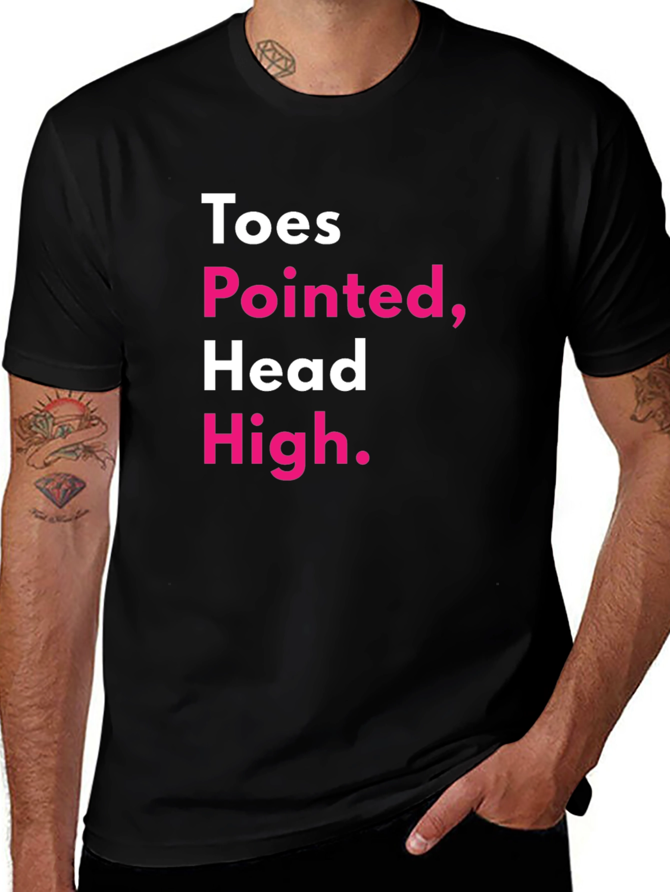 Toes Pointed Head High Graphic Tee