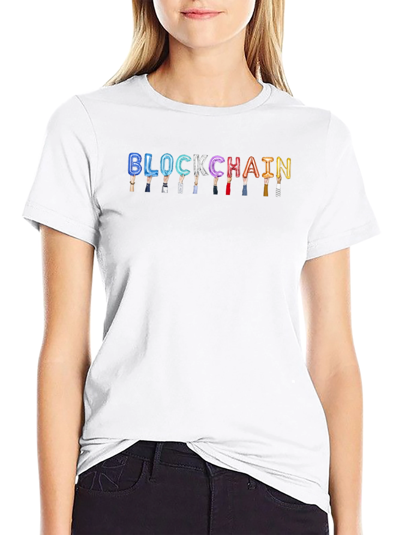 Blockchain Balloon T-Shirt - Crypto Enthusiast Apparel