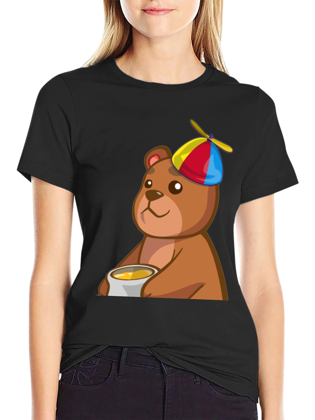 Cute Bear with Honey T-Shirt