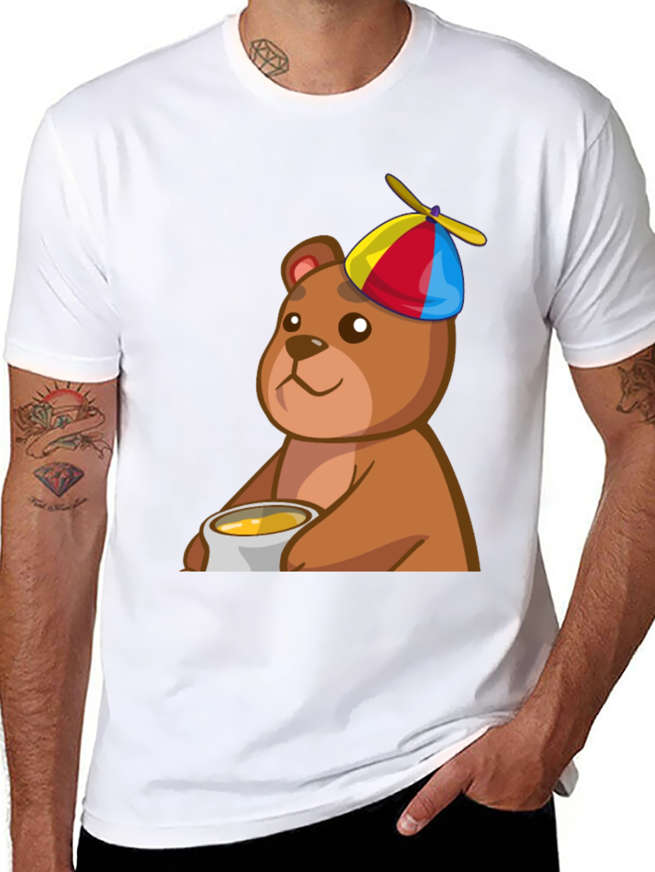 Cute Bear with Honey T-Shirt
