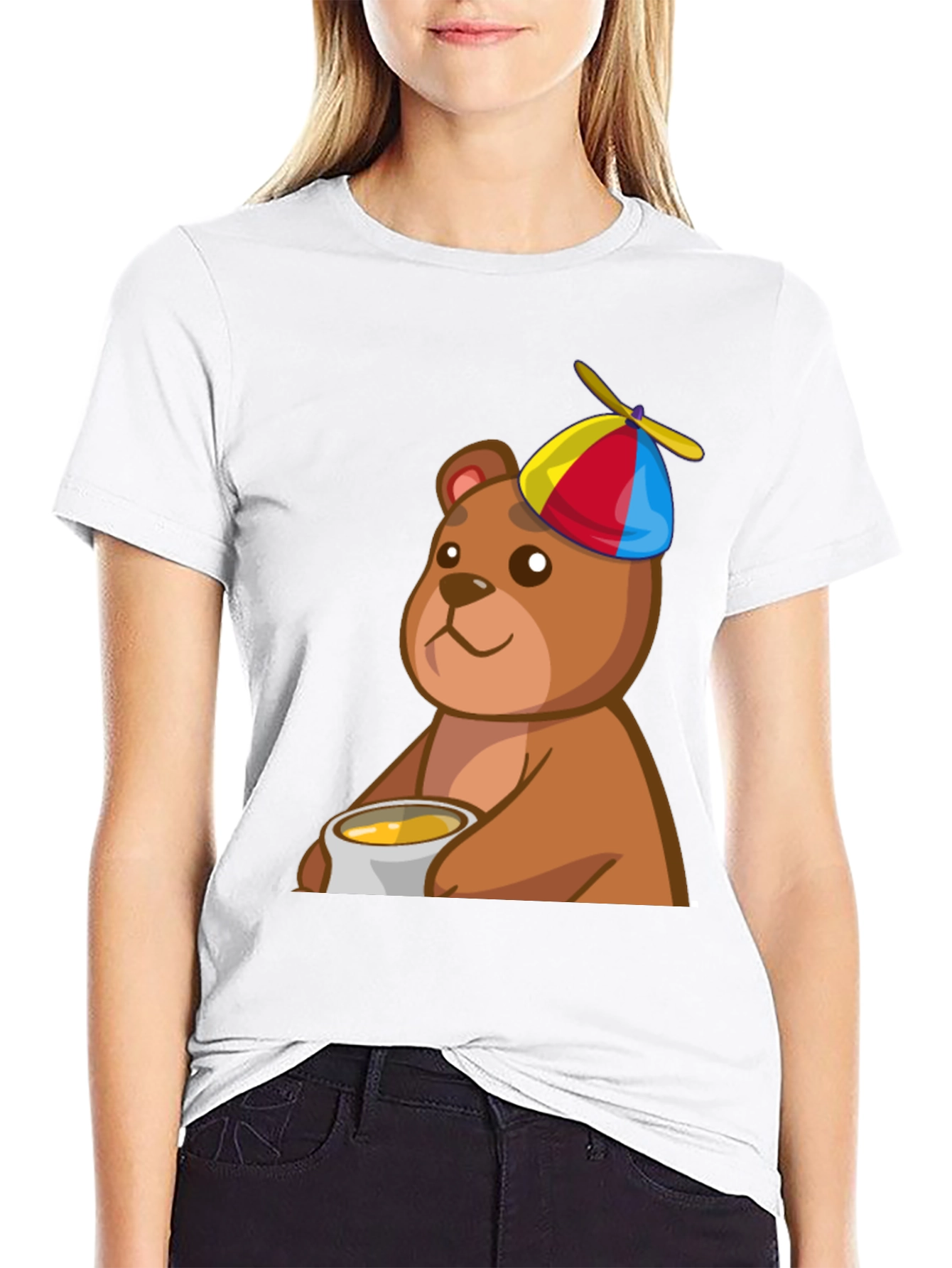 Cute Bear with Honey T-Shirt