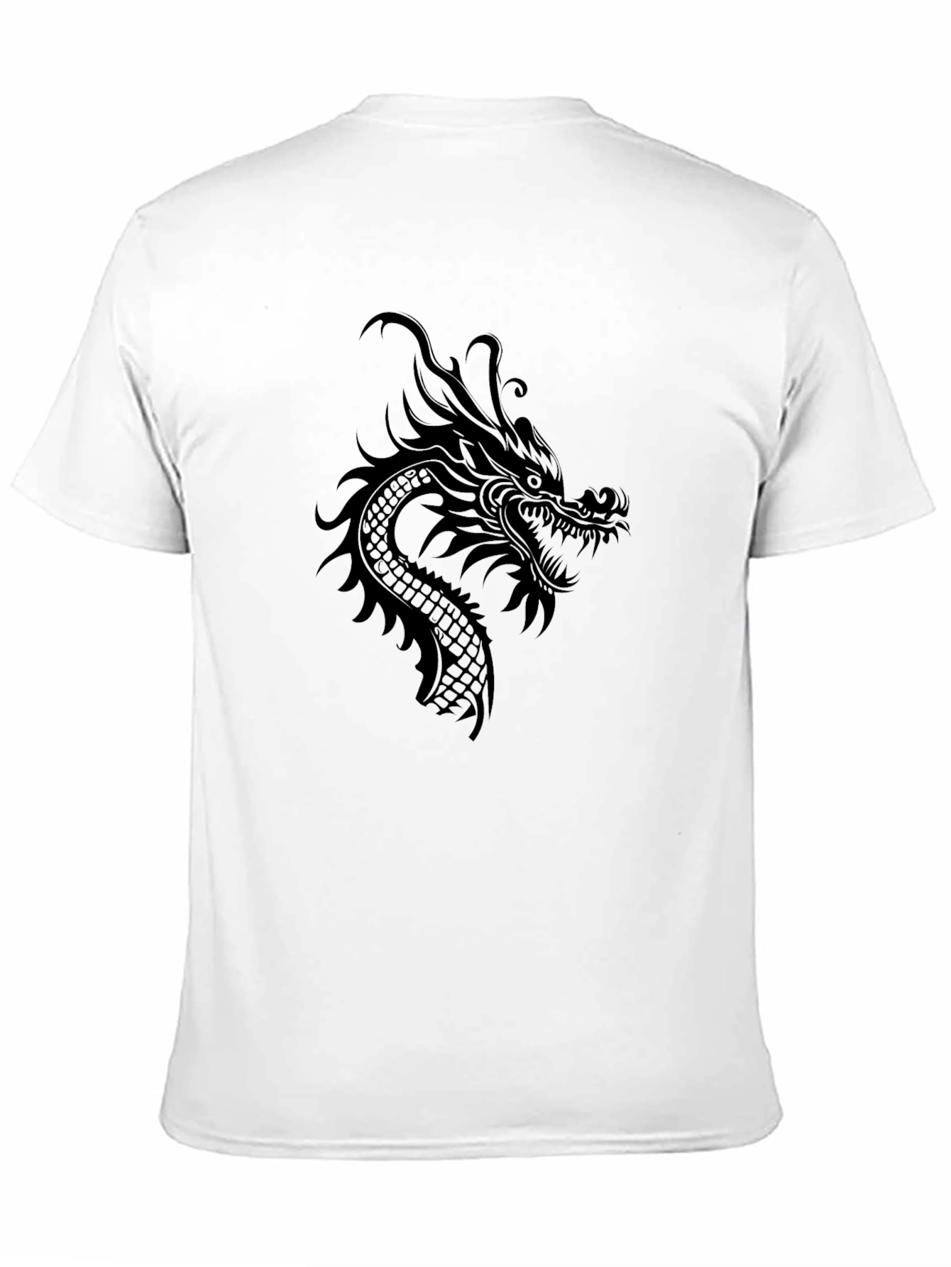 Black Dragon Graphic Tee - Mens Casual Shirt