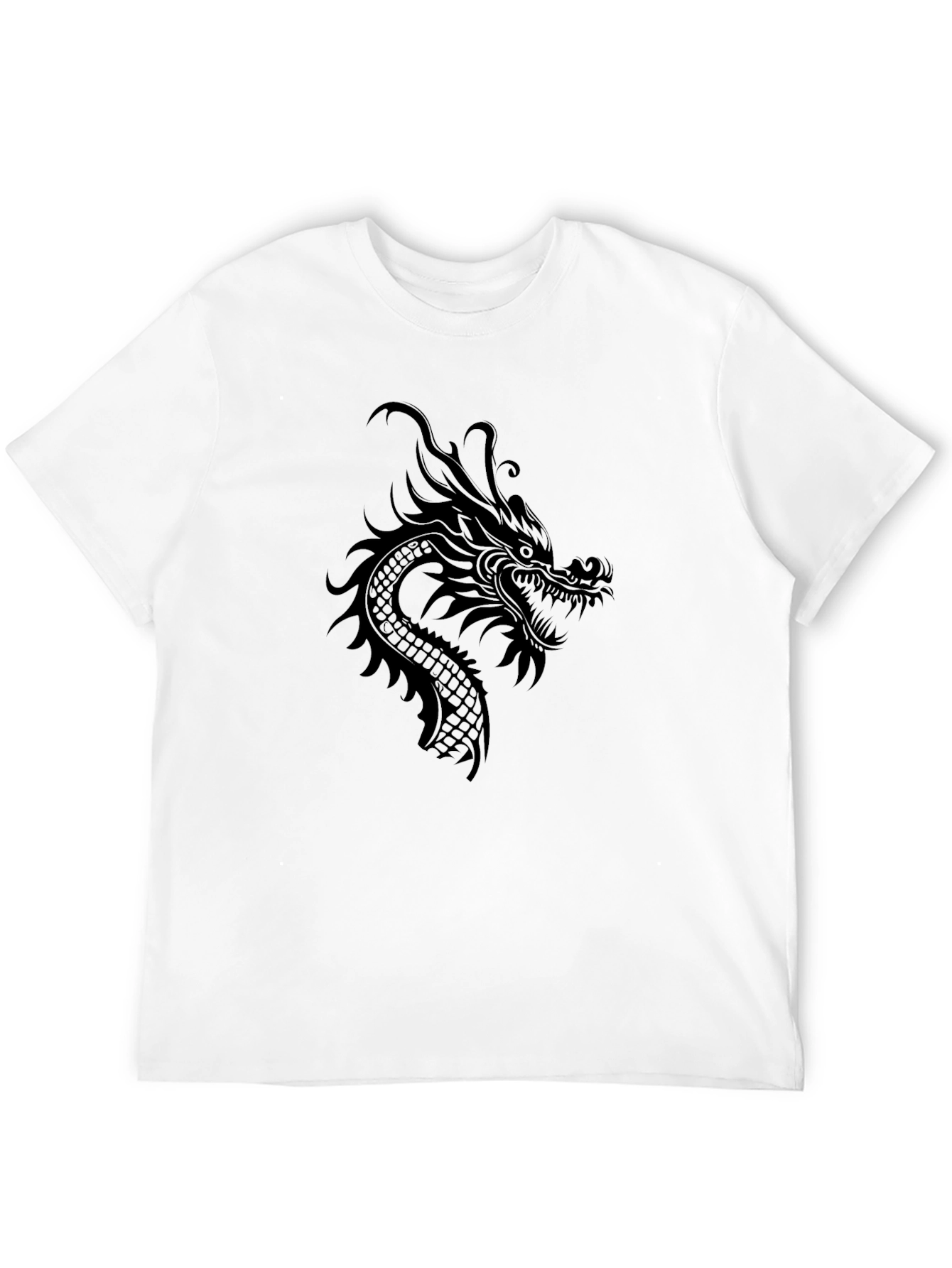 Black Dragon Graphic Tee - Mens Casual Shirt