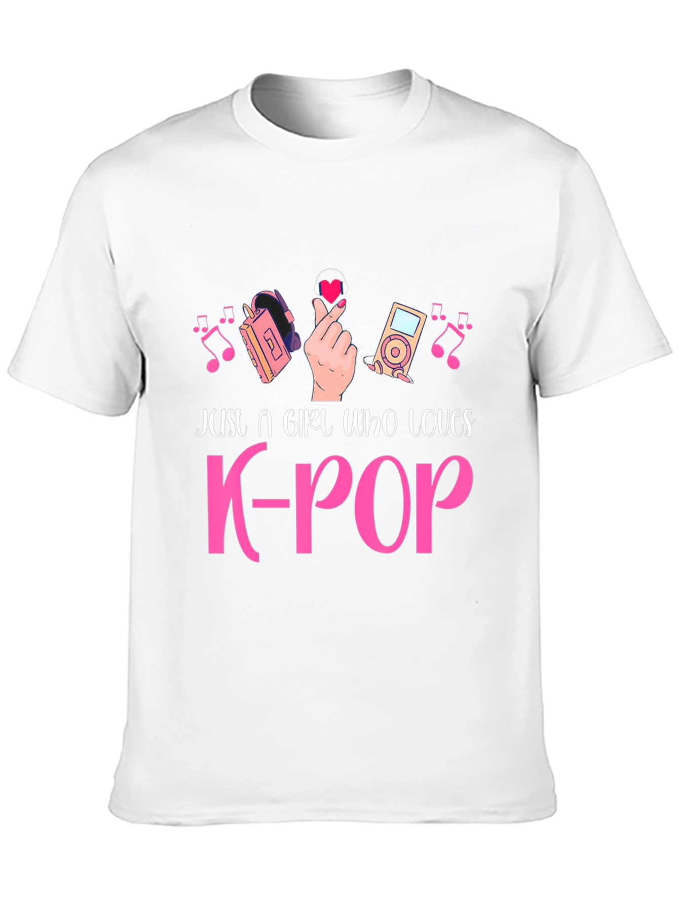 K-Pop Music Fan Black T-Shirt