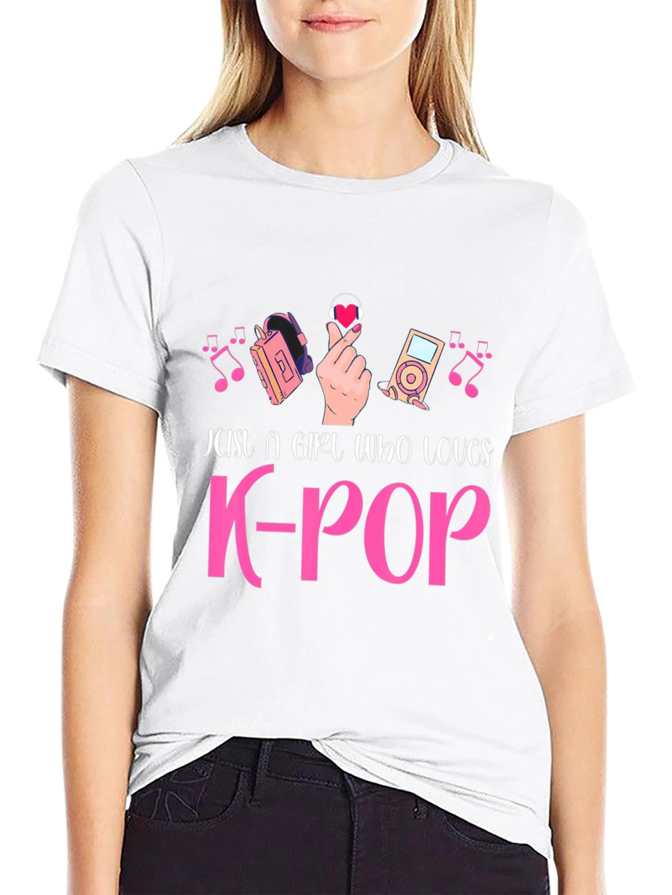 K-Pop Music Fan Black T-Shirt