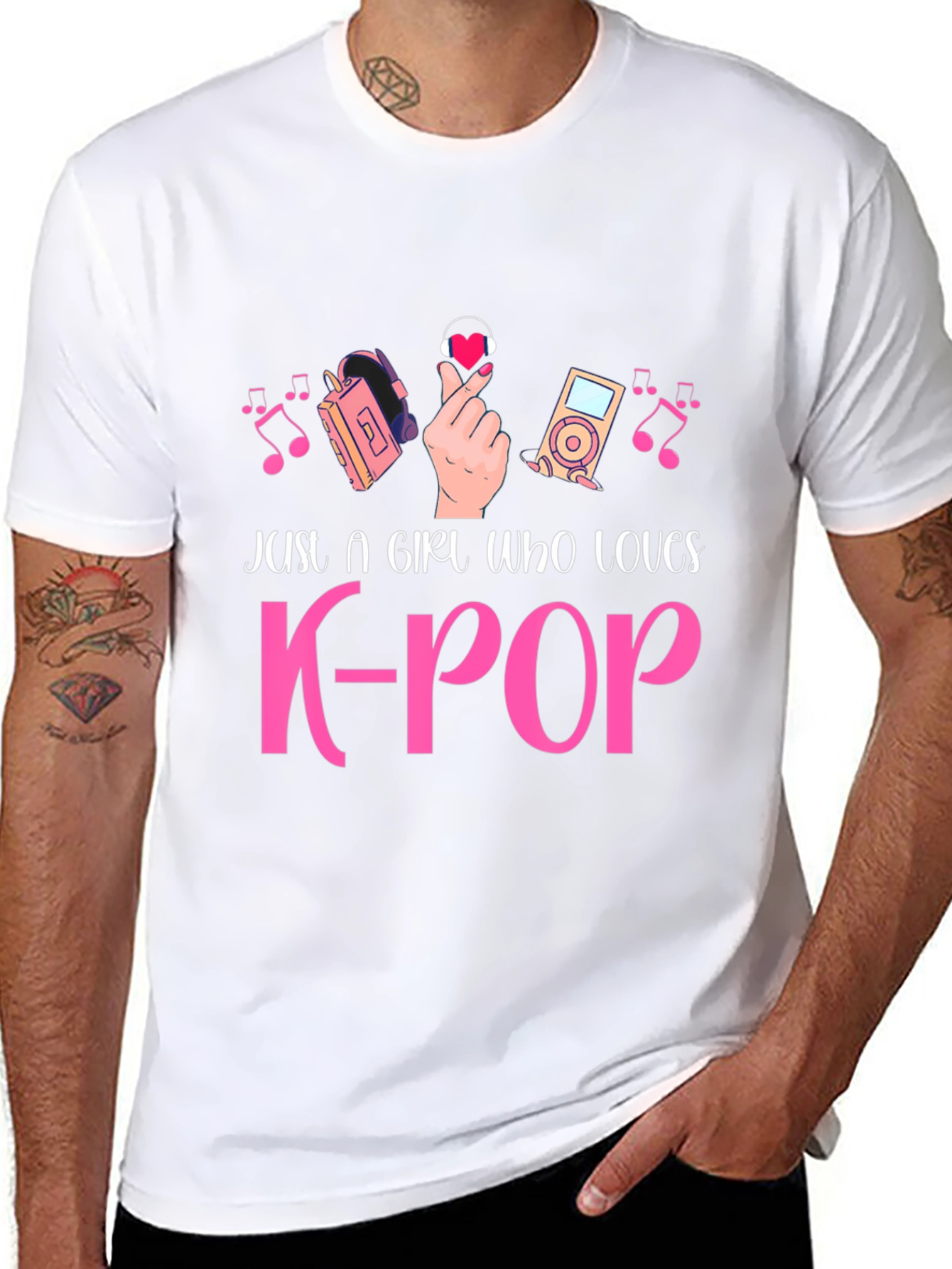 K-Pop Music Fan Black T-Shirt