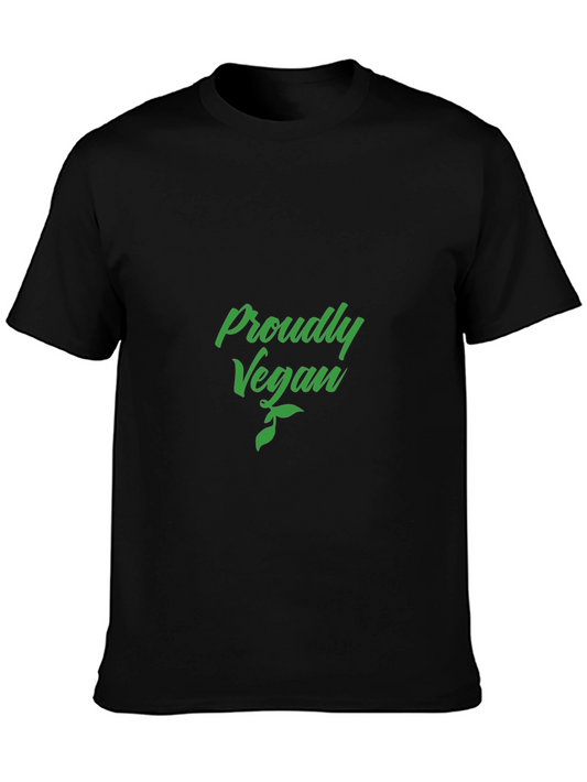 Proudly Vegan Graphic Tee - Black