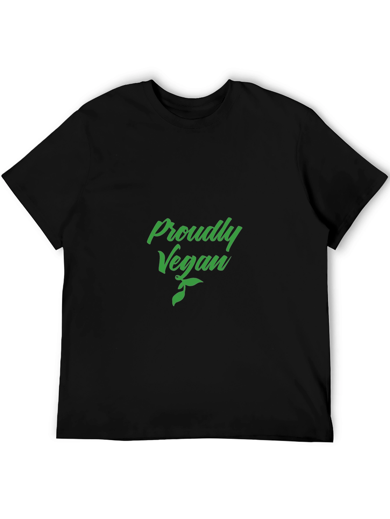 Proudly Vegan Graphic Tee - Black
