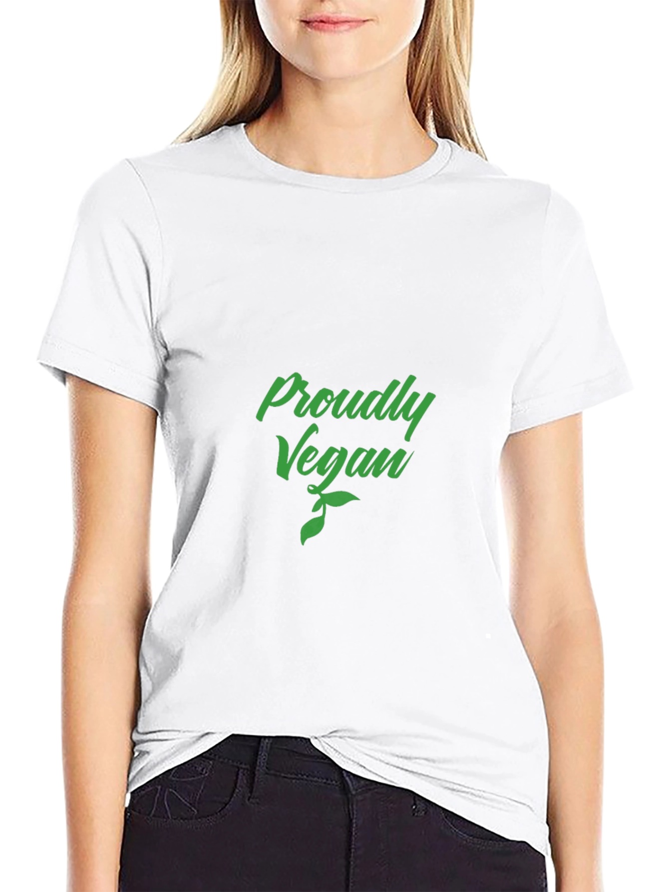 Proudly Vegan Graphic Tee - Black