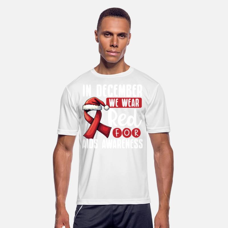 In December We Wear Red for AIDS Awareness