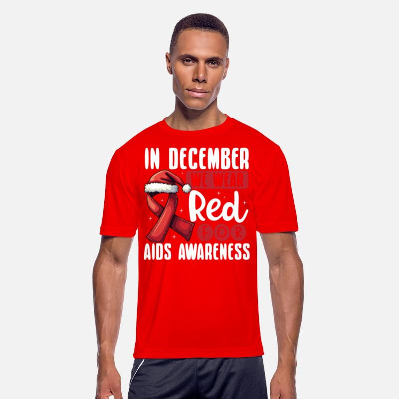 In December We Wear Red for AIDS Awareness