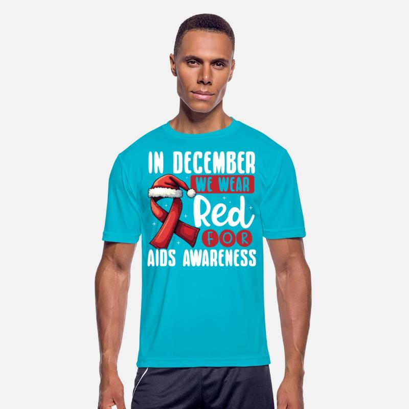 In December We Wear Red for AIDS Awareness