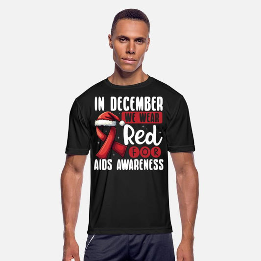 In December We Wear Red for AIDS Awareness