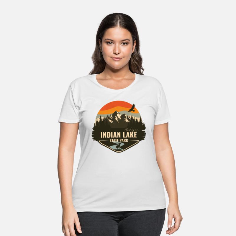 Indian Lake State Park Michigan MI Retro Badge