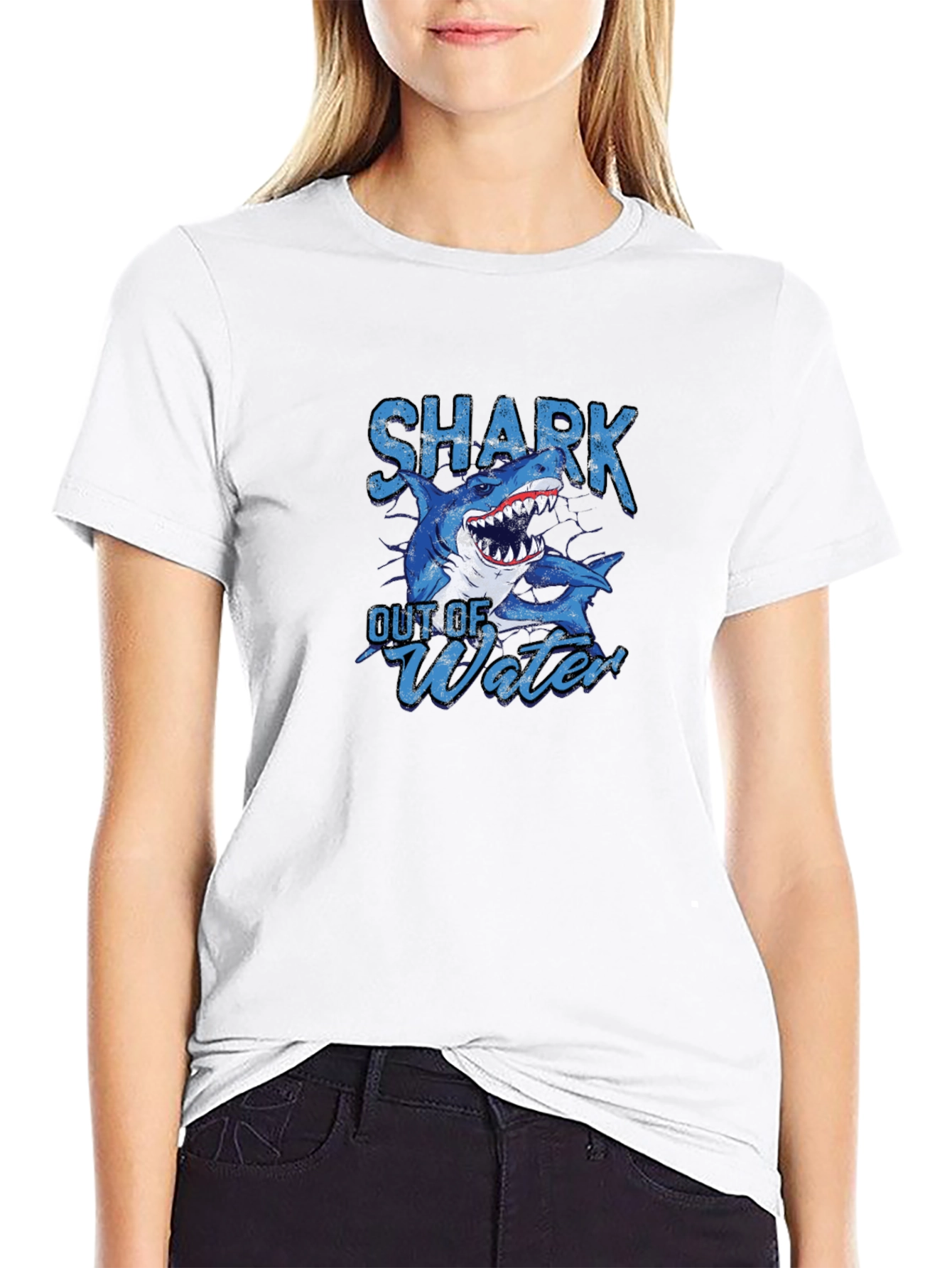 Shark Out of Water Graphic T-Shirt