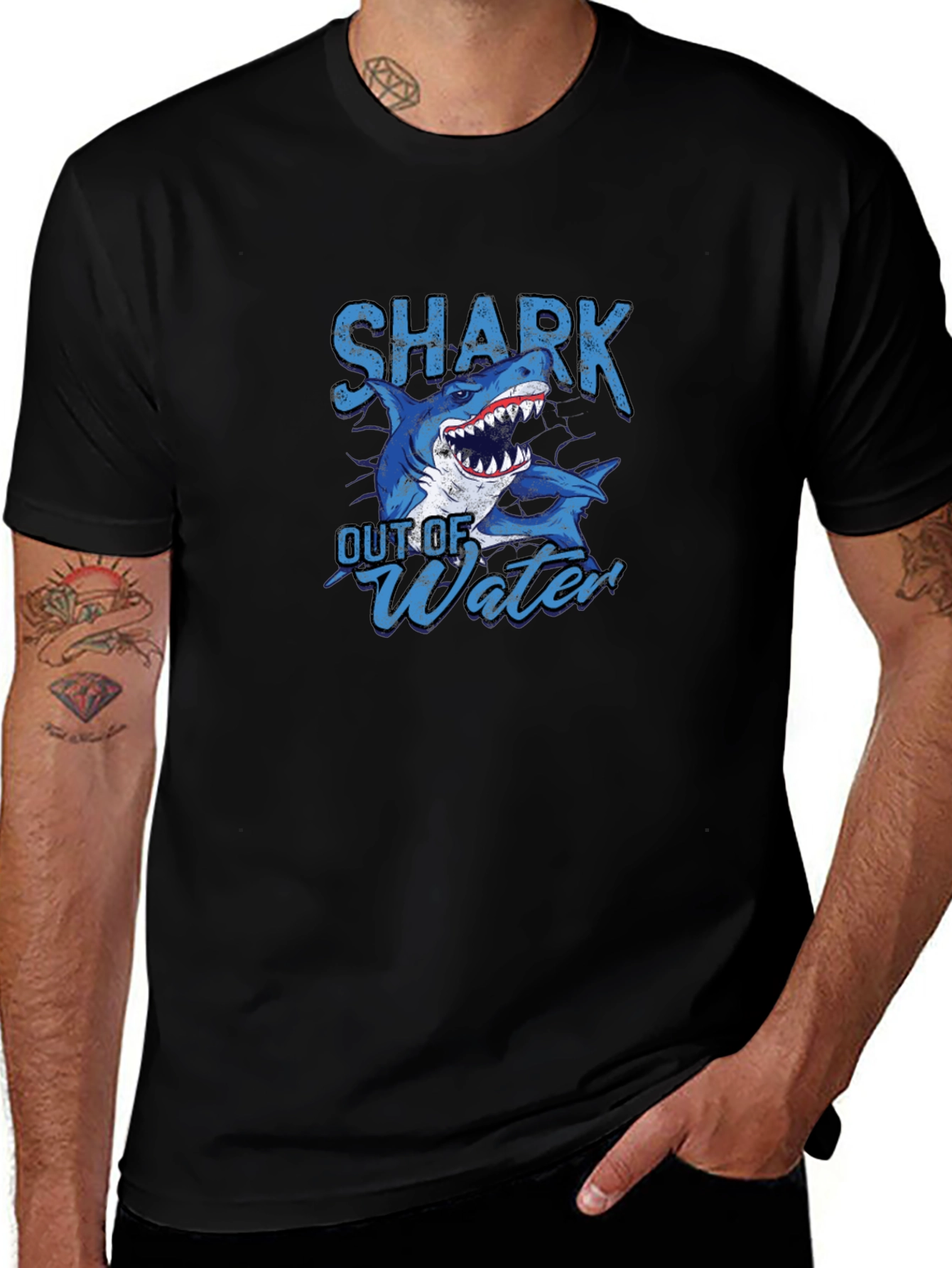 Shark Out of Water Graphic T-Shirt