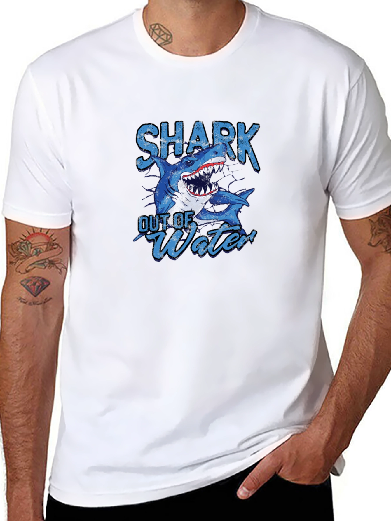 Shark Out of Water Graphic T-Shirt