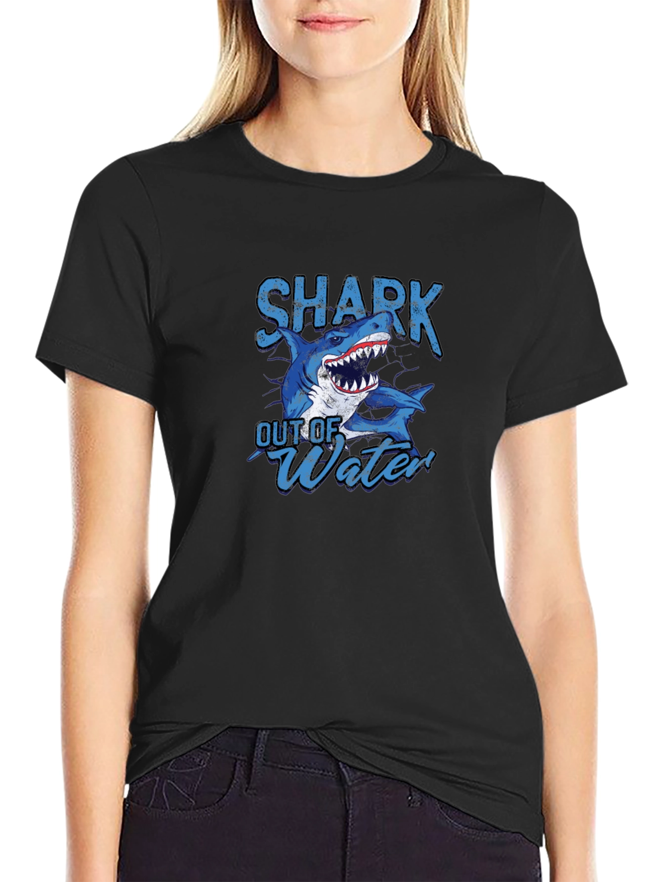 Shark Out of Water Graphic T-Shirt