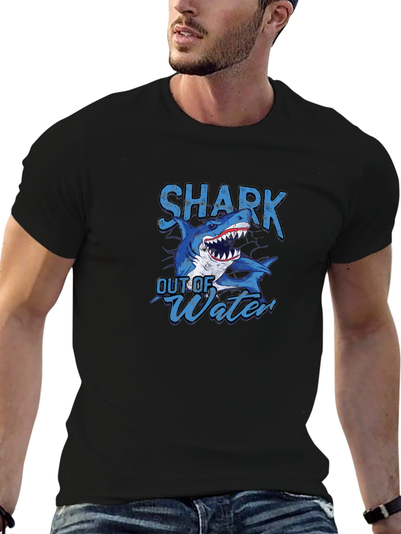 Shark Out of Water Graphic T-Shirt