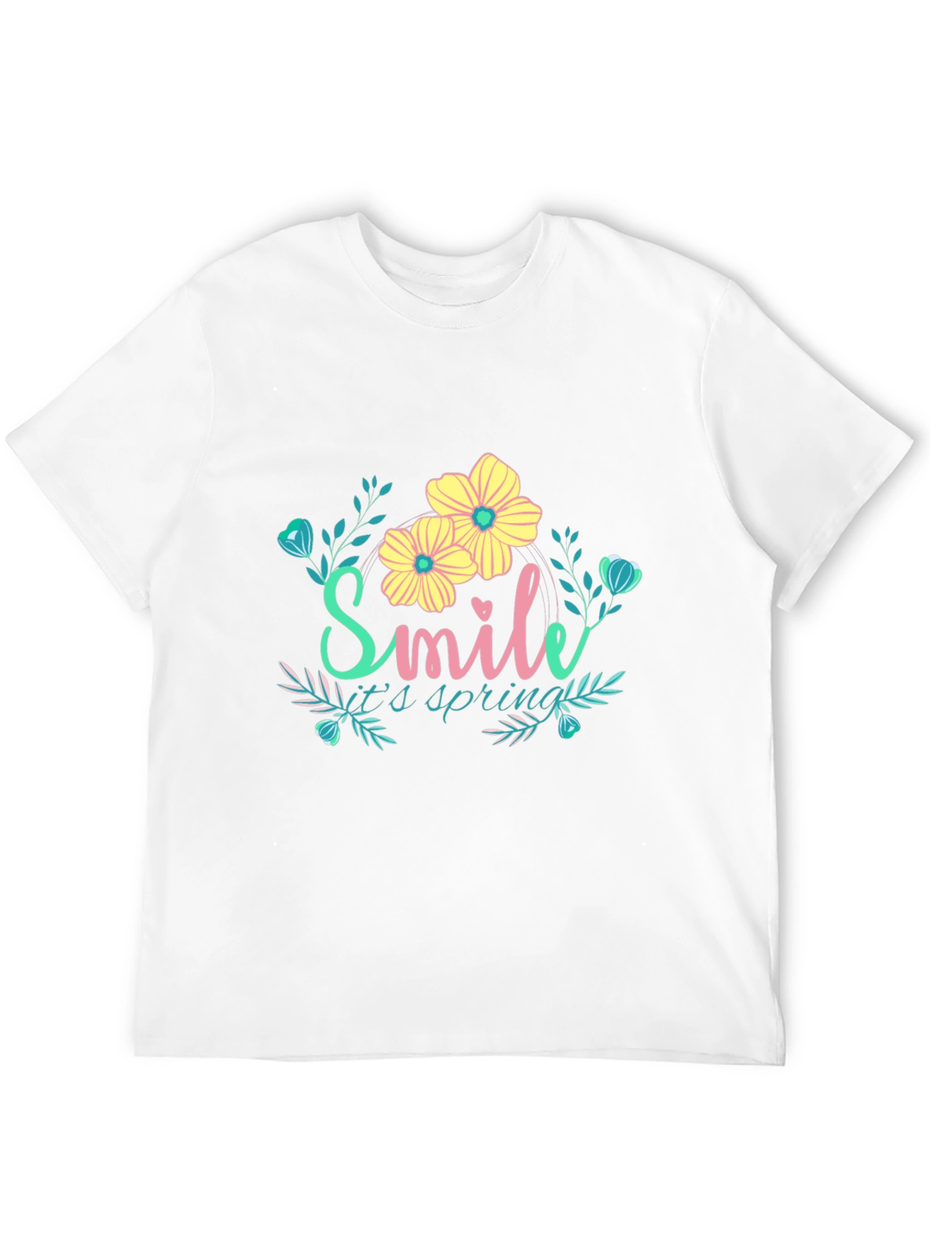 Smile Its Spring Floral Graphic Tee