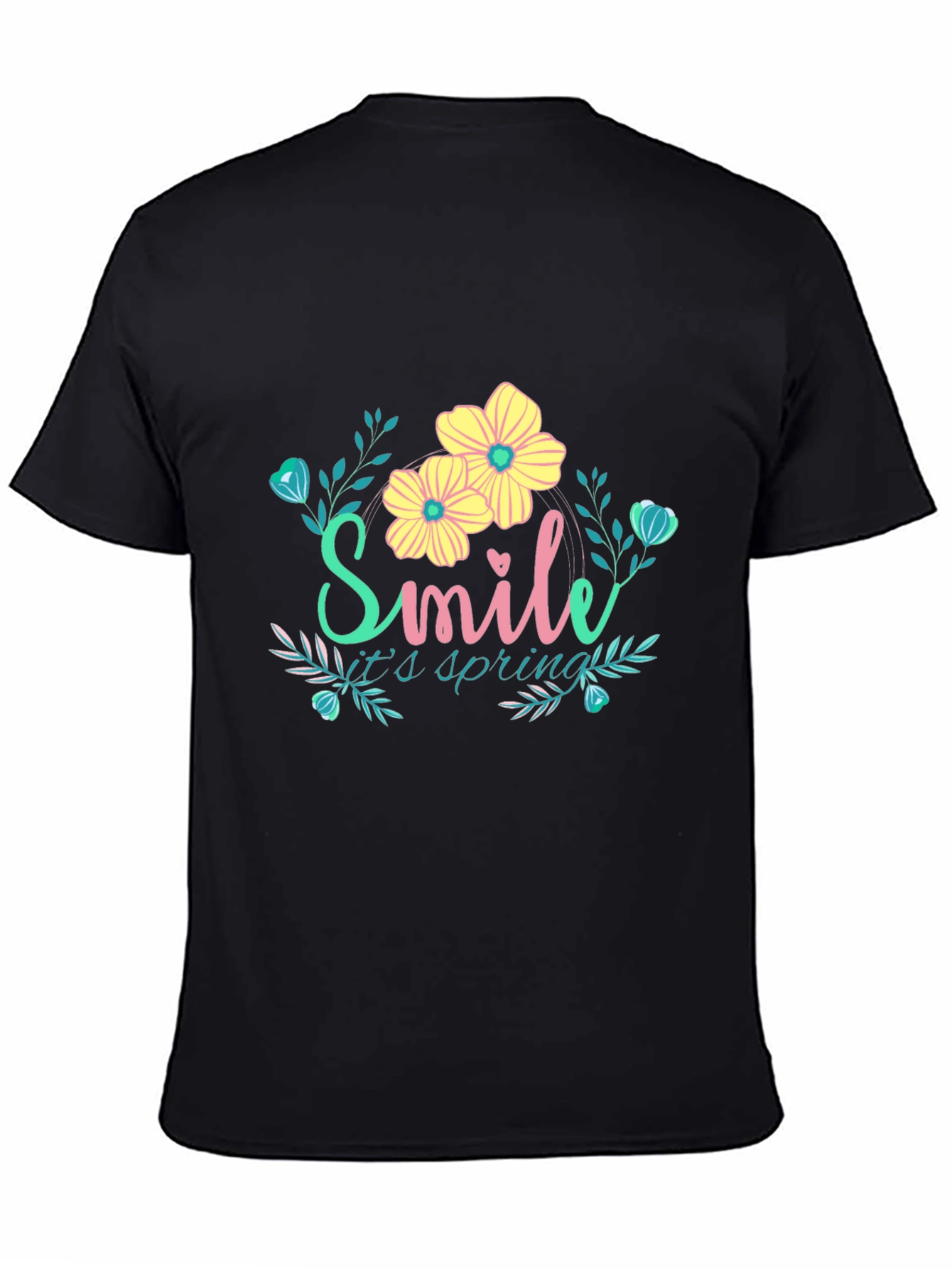 Smile Its Spring Floral Graphic Tee