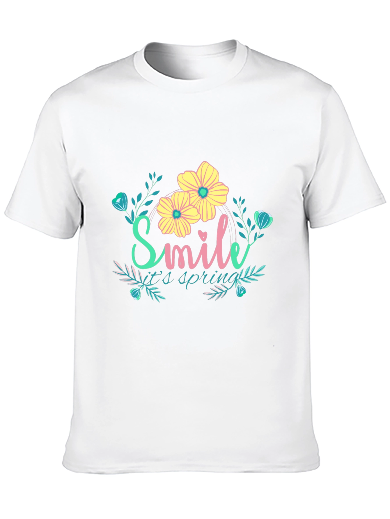 Smile Its Spring Floral Graphic Tee