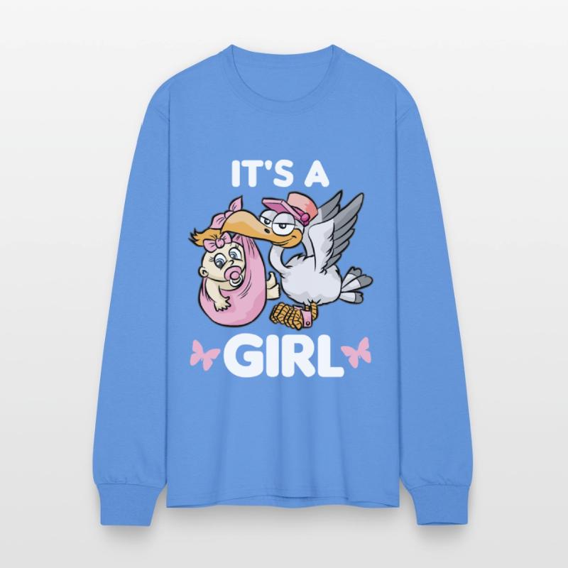 IT S A GIRL Stork Baby Binkie Birth Daughter Love