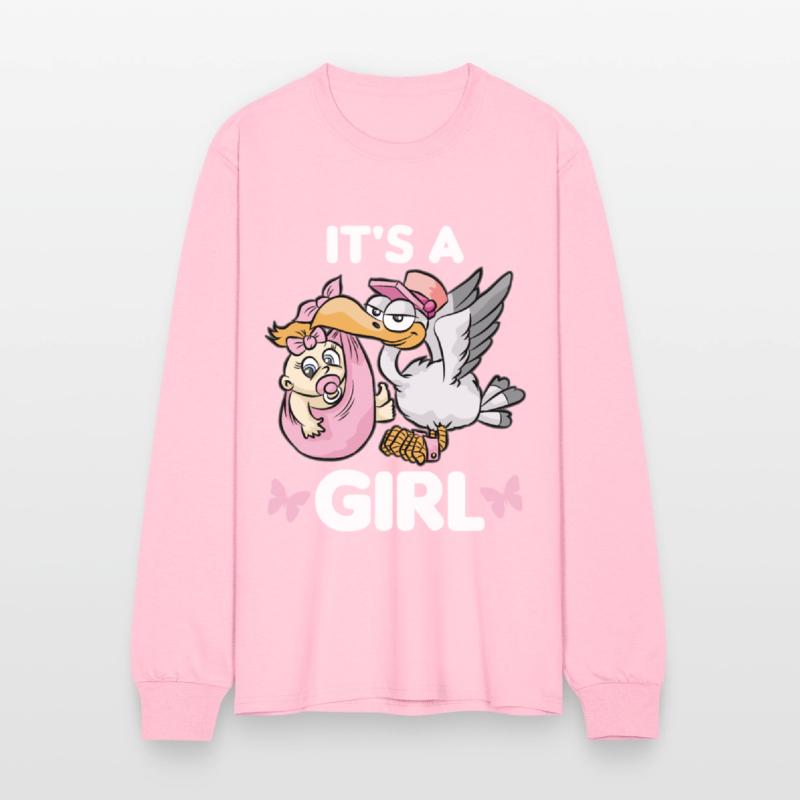 IT S A GIRL Stork Baby Binkie Birth Daughter Love