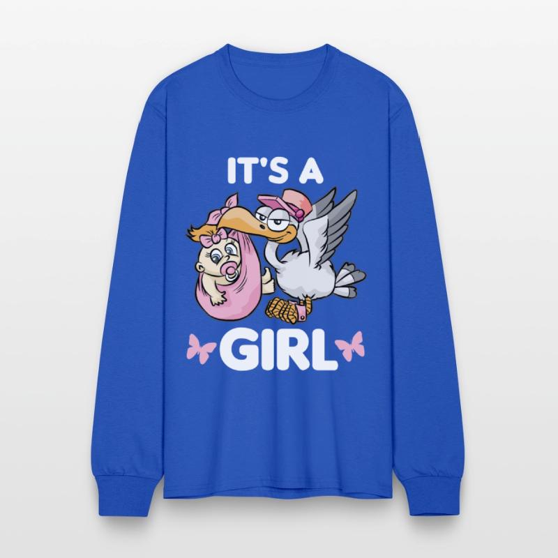 IT S A GIRL Stork Baby Binkie Birth Daughter Love