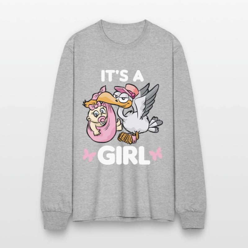 IT S A GIRL Stork Baby Binkie Birth Daughter Love