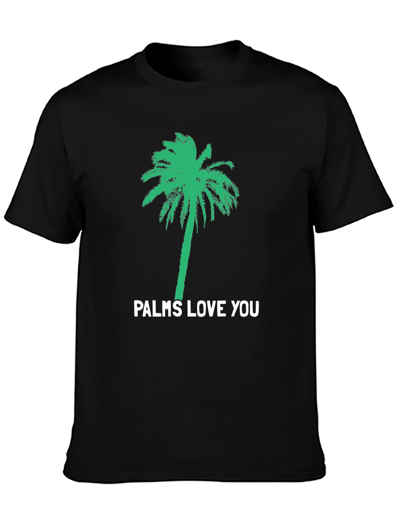Palms Love You Black Graphic Tee