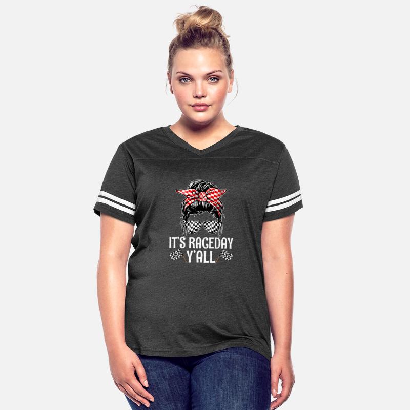 It'S Race Day Y'All Checkered Flag Racing Messy