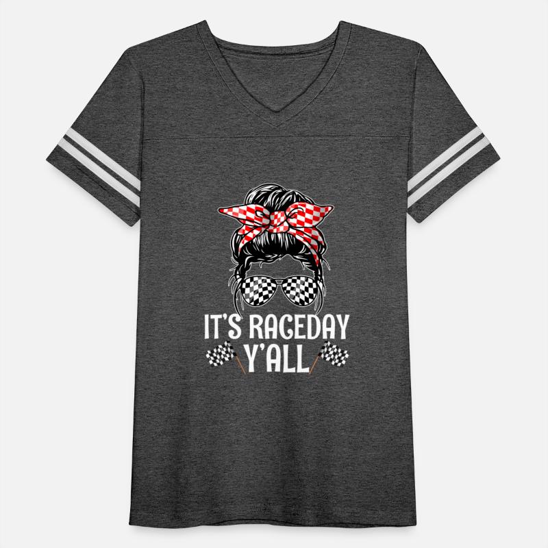 It'S Race Day Y'All Checkered Flag Racing Messy