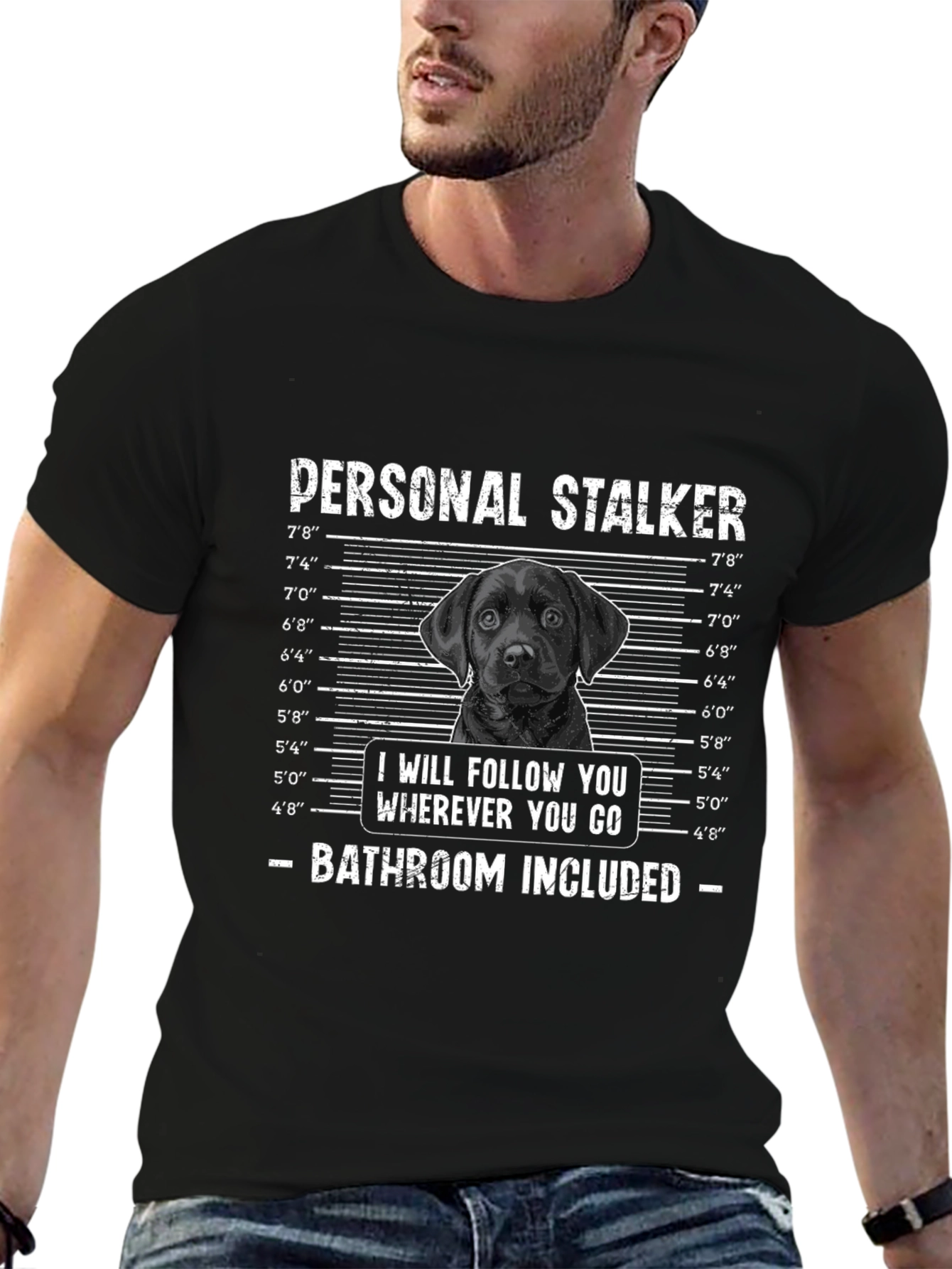 Personal Stalker Labrador T-Shirt – Funny Dog Lover Graphic Tee