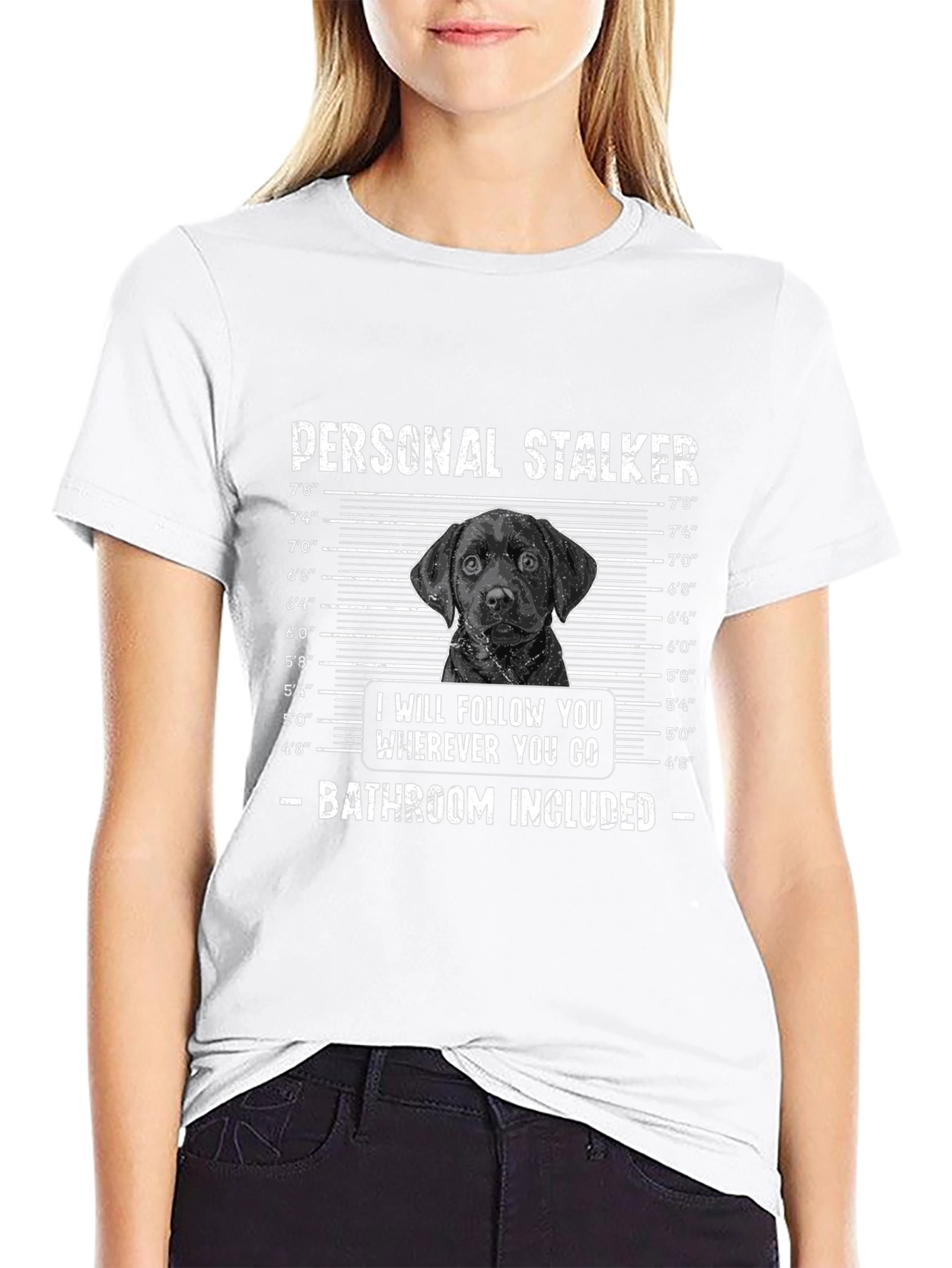 Personal Stalker Labrador T-Shirt – Funny Dog Lover Graphic Tee