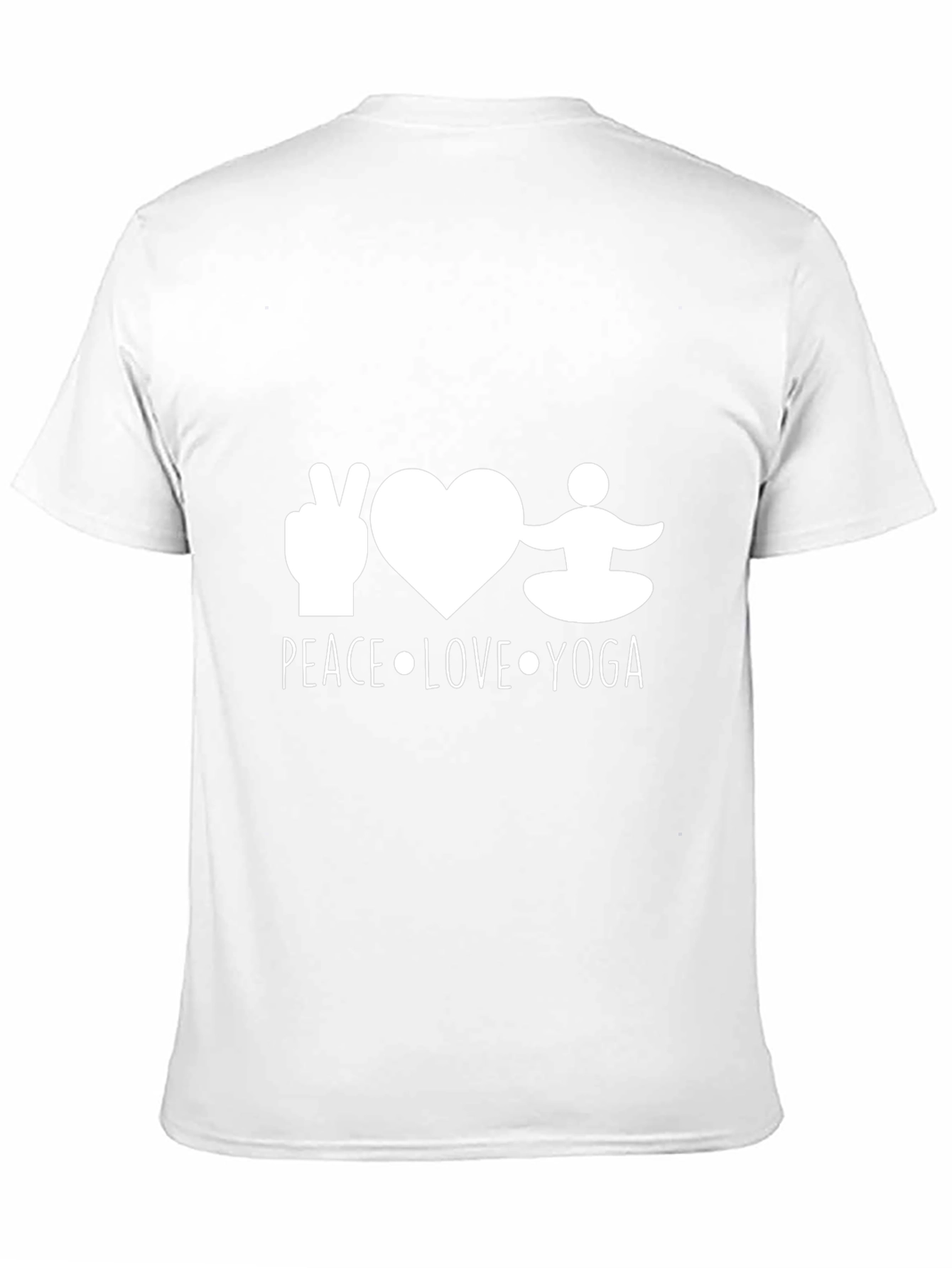 Peace Love Yoga Black T-Shirt