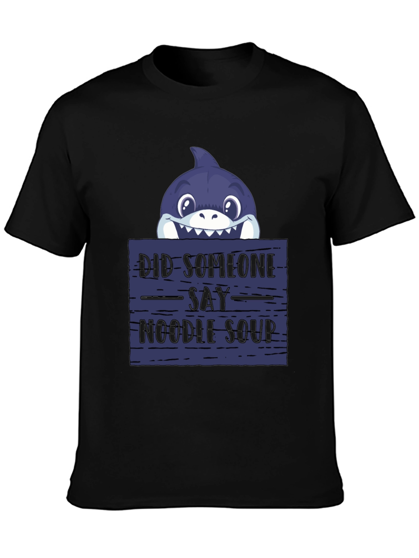 Noodle Soup Shark T-Shirt - Funny Graphic Tee