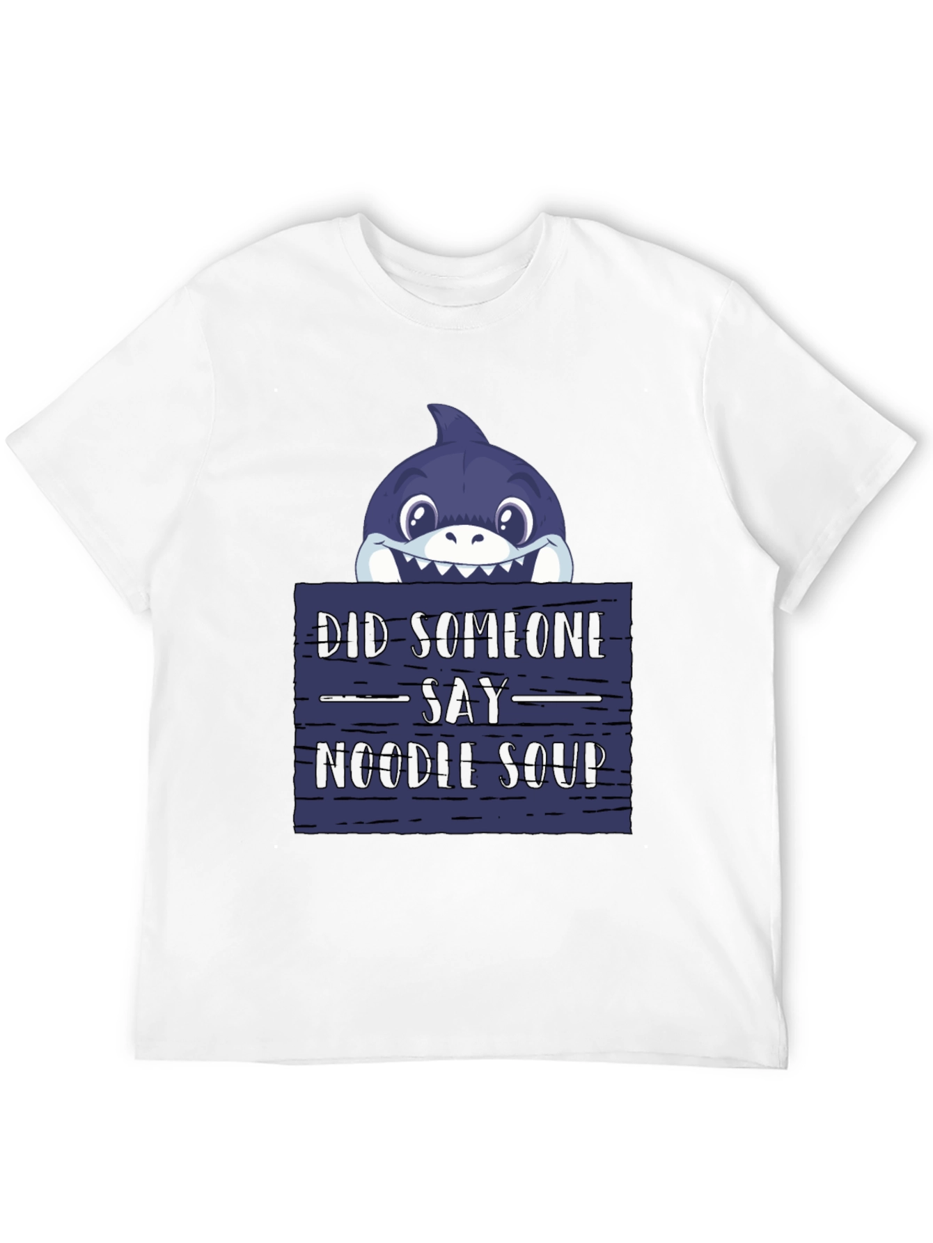 Noodle Soup Shark T-Shirt - Funny Graphic Tee
